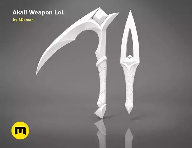Akali Weapons 3D PRINT MODEL 3D print model