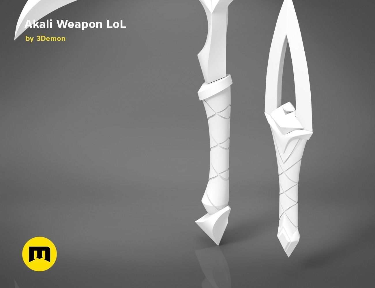 Akali Weapons 3D PRINT MODEL 3D print model_6
