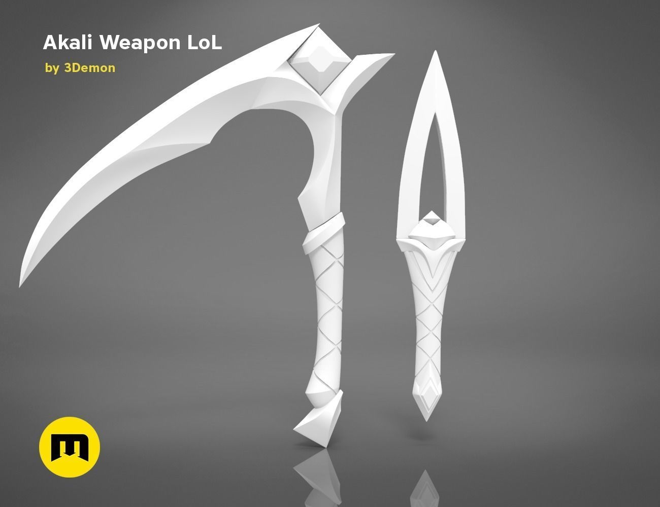 Akali Weapons 3D PRINT MODEL 3D print model_7