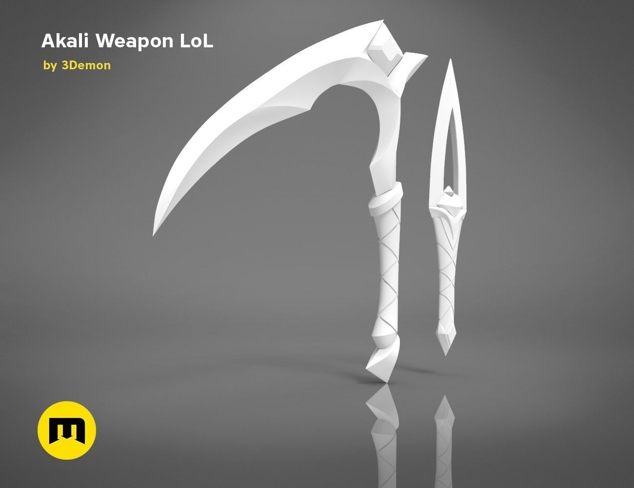 Akali Weapons 3D PRINT MODEL 3D print model_2