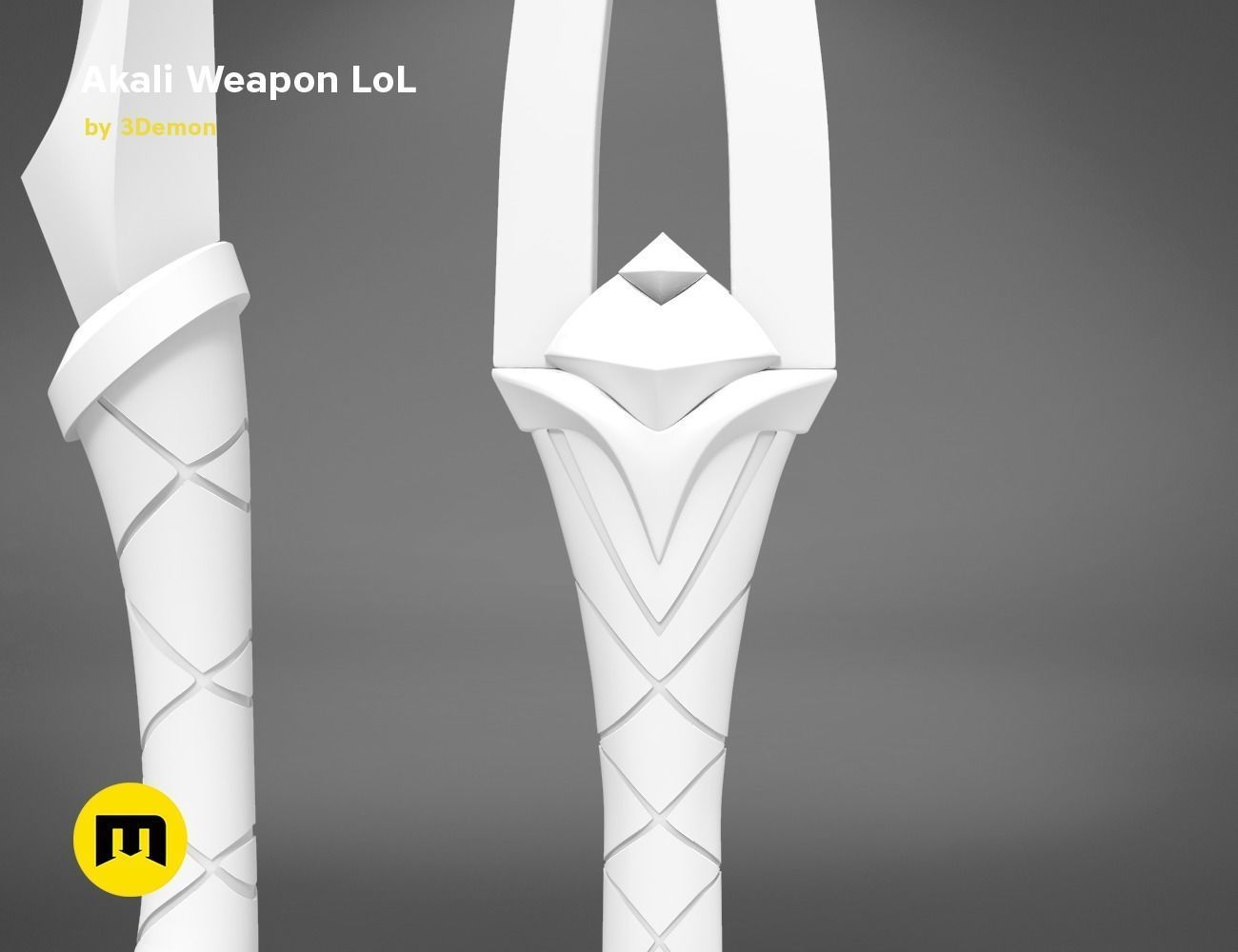 Akali Weapons 3D PRINT MODEL 3D print model_4