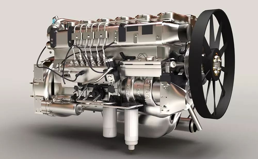 Car engine motor machine machinery apparatus 3D model