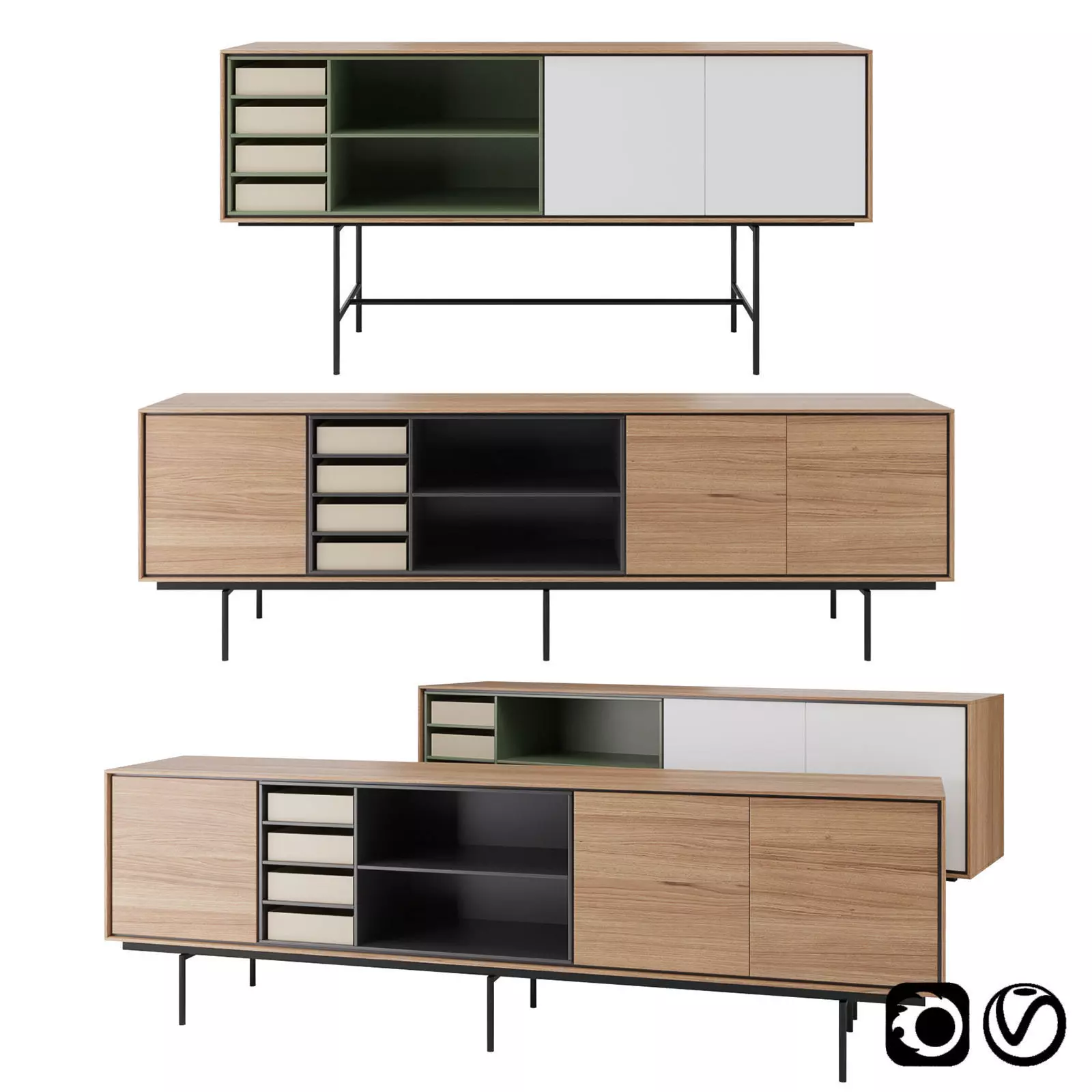 Aura Sideboard by Treku 3D model_0
