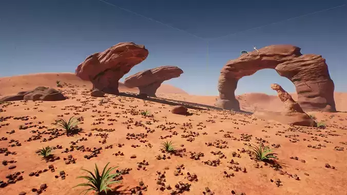 Stylized Desert Pack Game Ready Low-poly 3D model