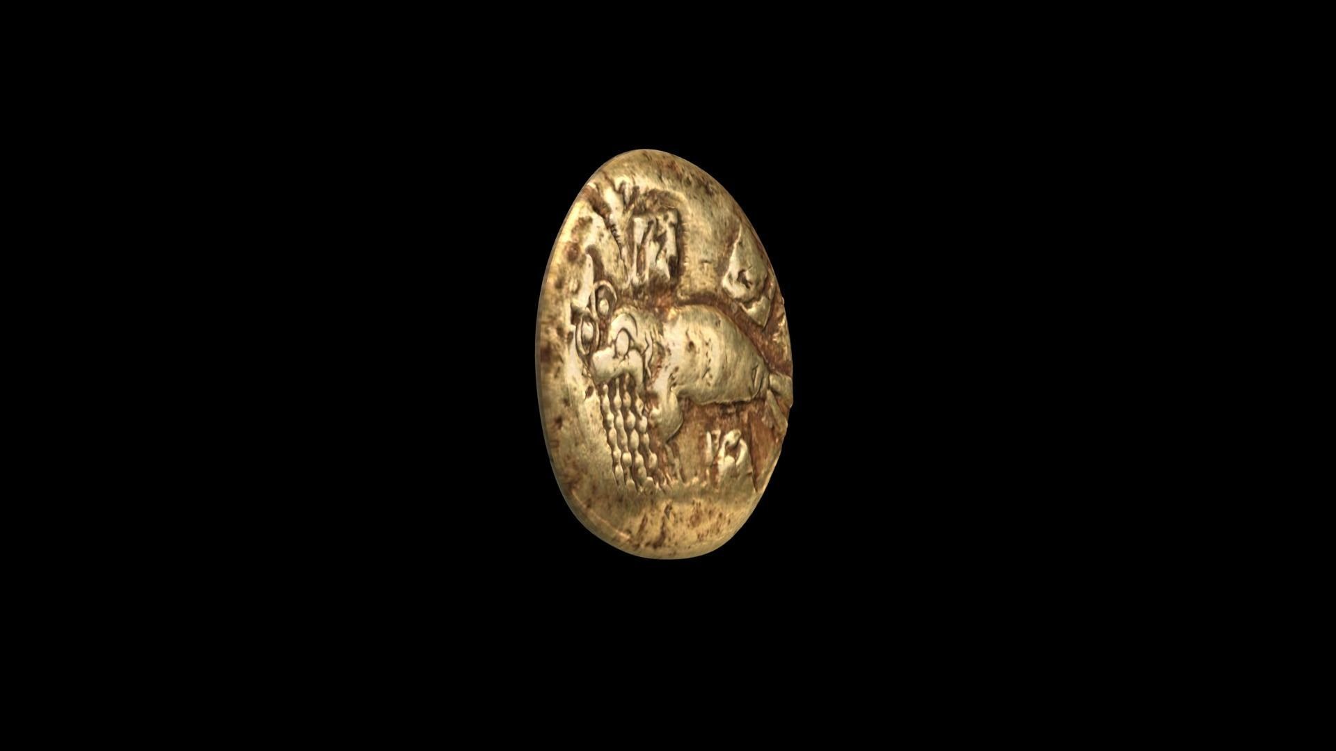 Phocaean Electrum Coin 3D model_1