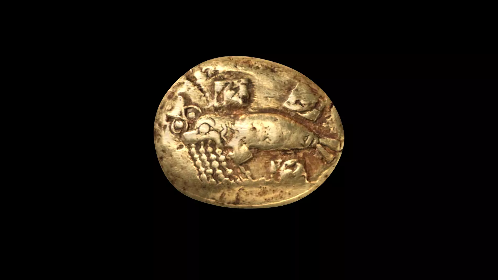 Phocaean Electrum Coin 3D model_0