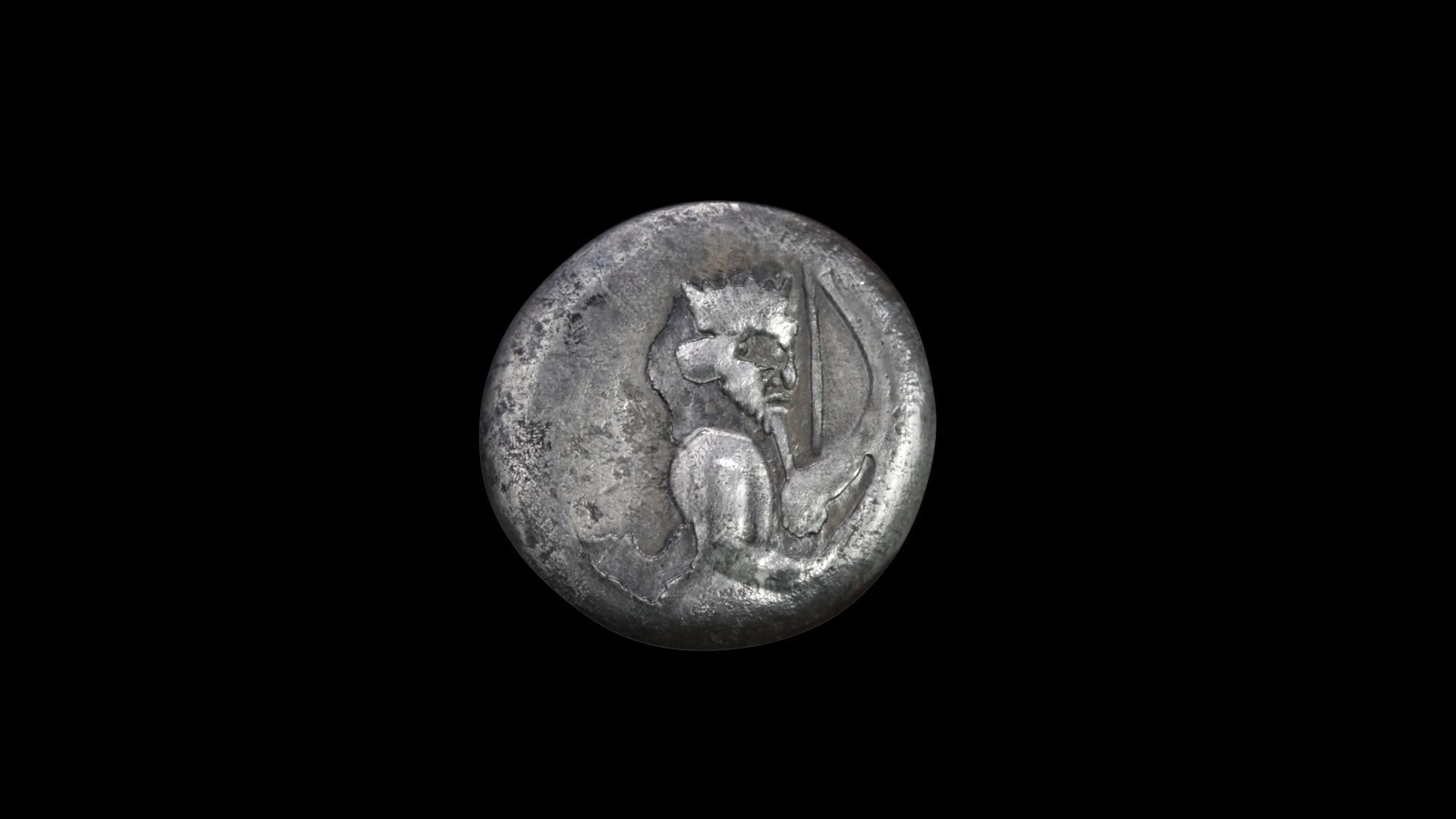 Ancient Coin 3D model_4