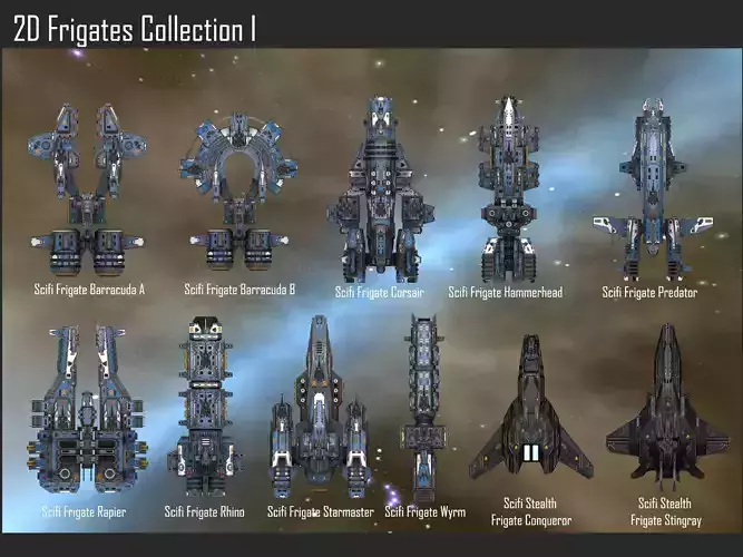 2D Frigates Collection I