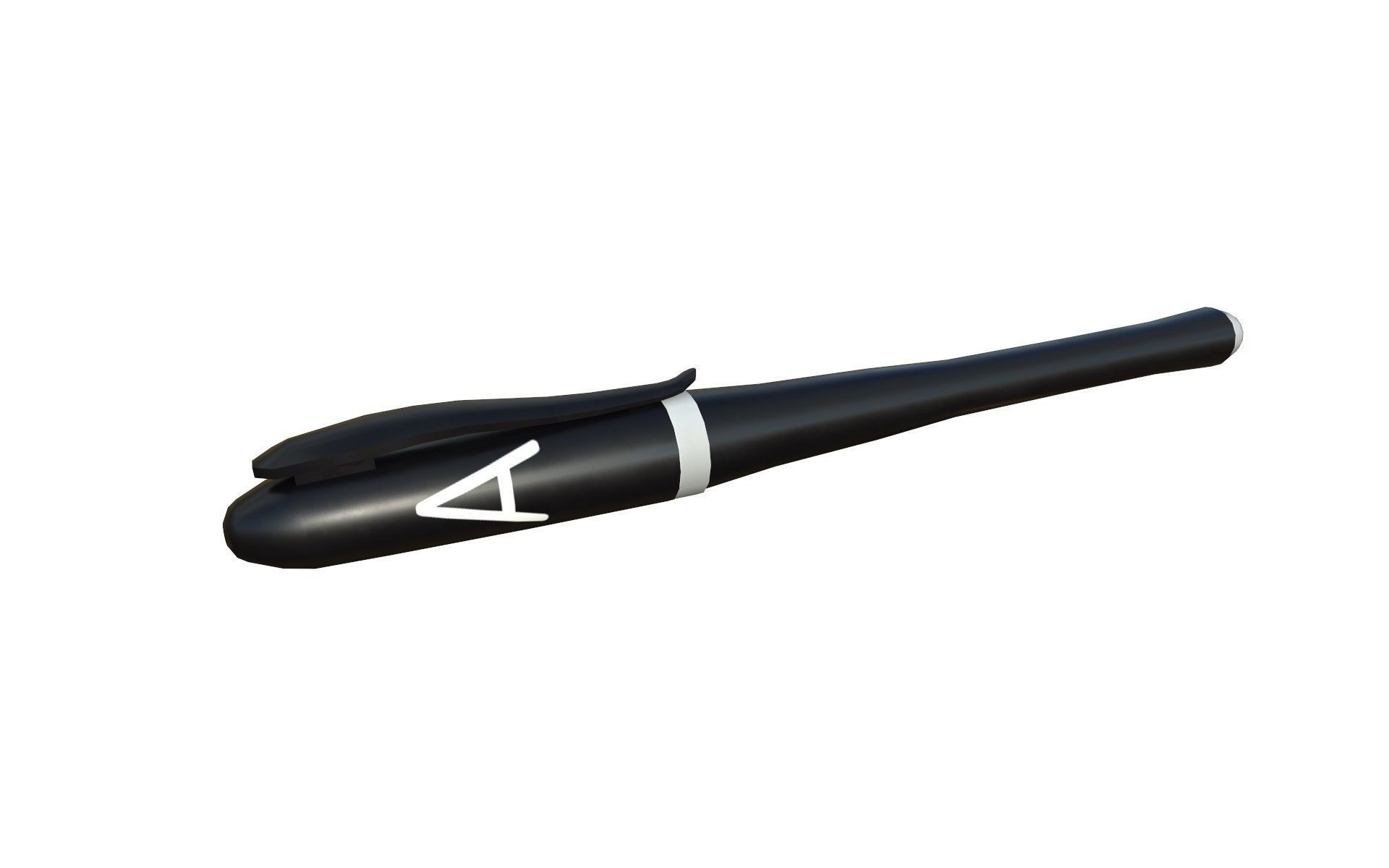 Ballpoint Pen Low-poly 3D model_0