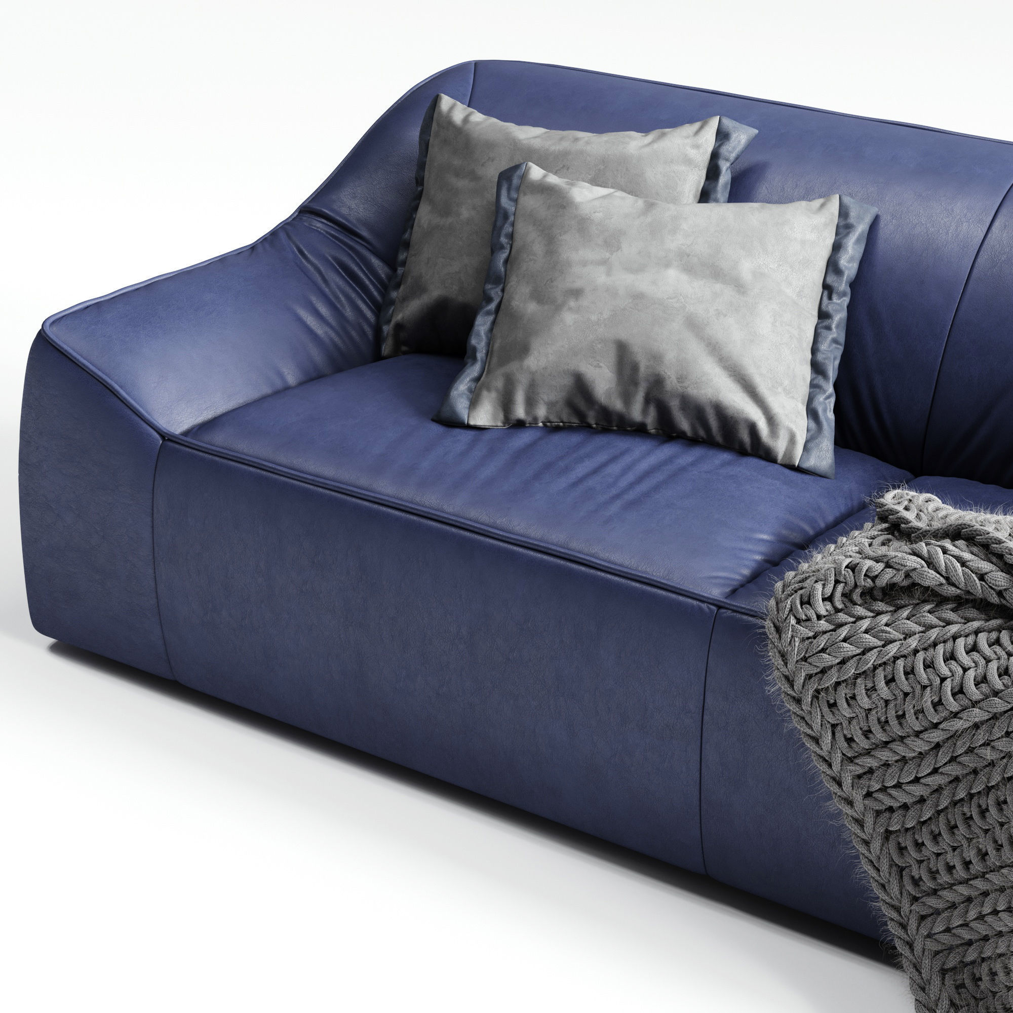 MODLOFT Cliff Sofa Low-poly 3D model_1