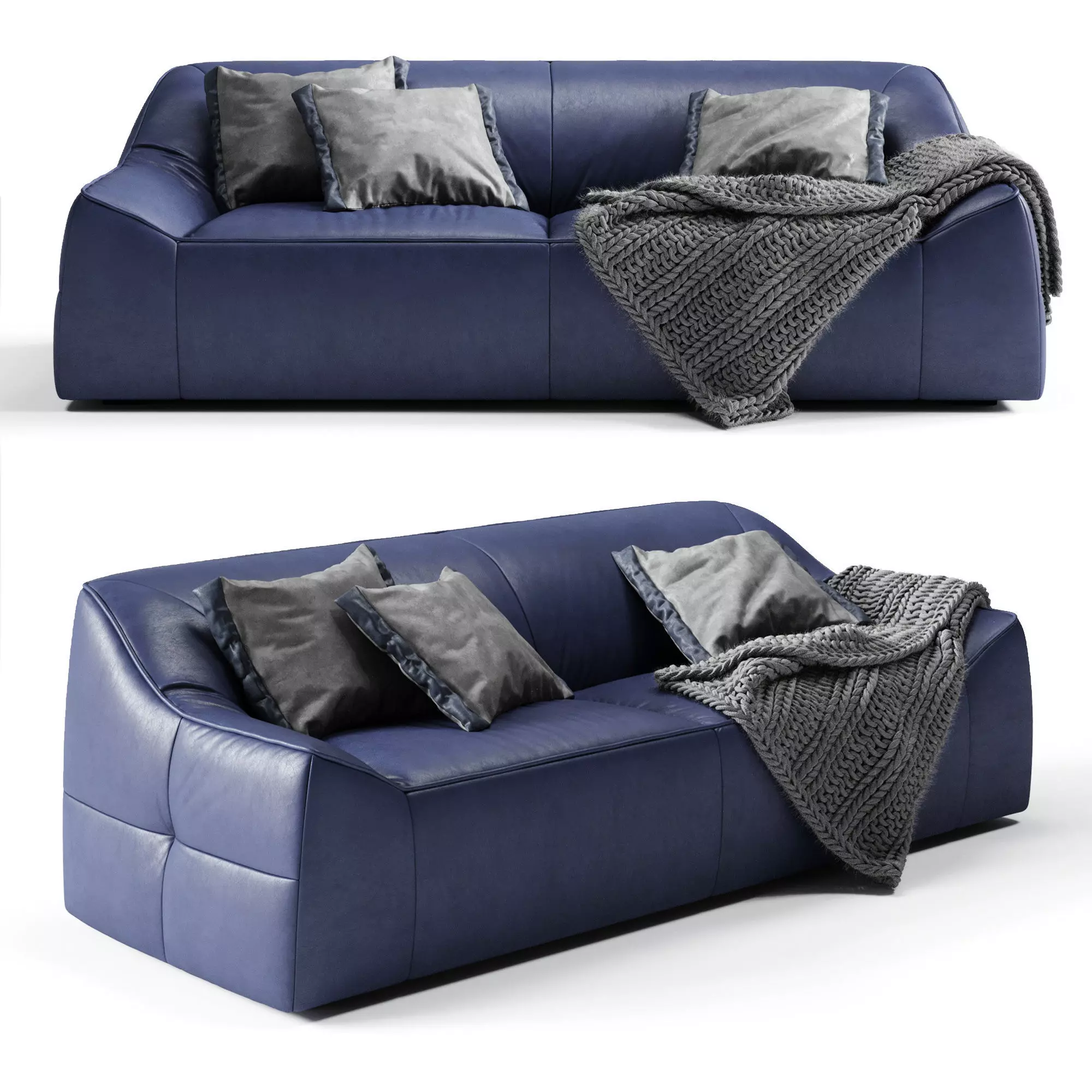 MODLOFT Cliff Sofa Low-poly 3D model_0