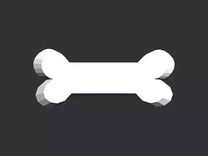 Bone shape 3D print model