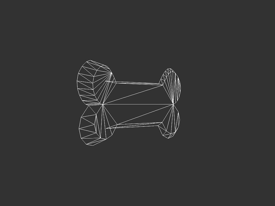 Bone shape 3D print model_24