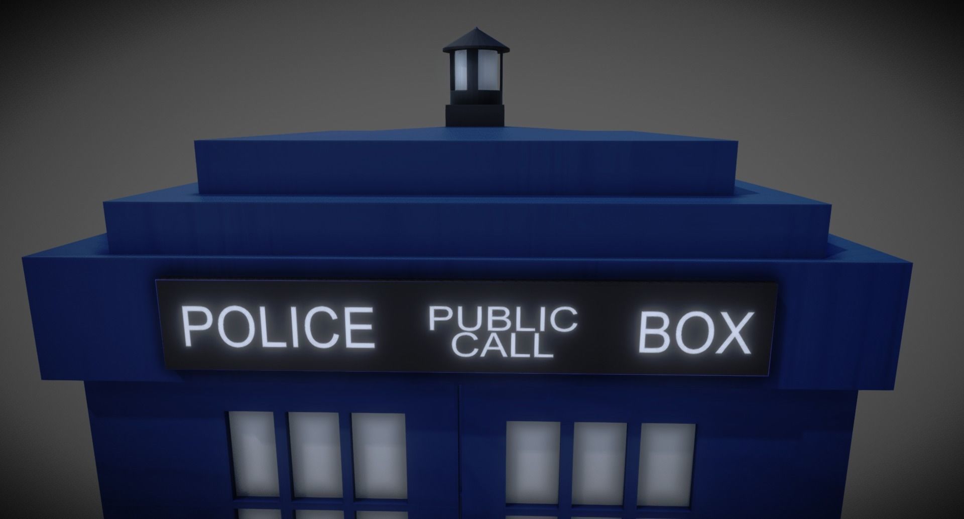 TARDIS police box 3D model_3