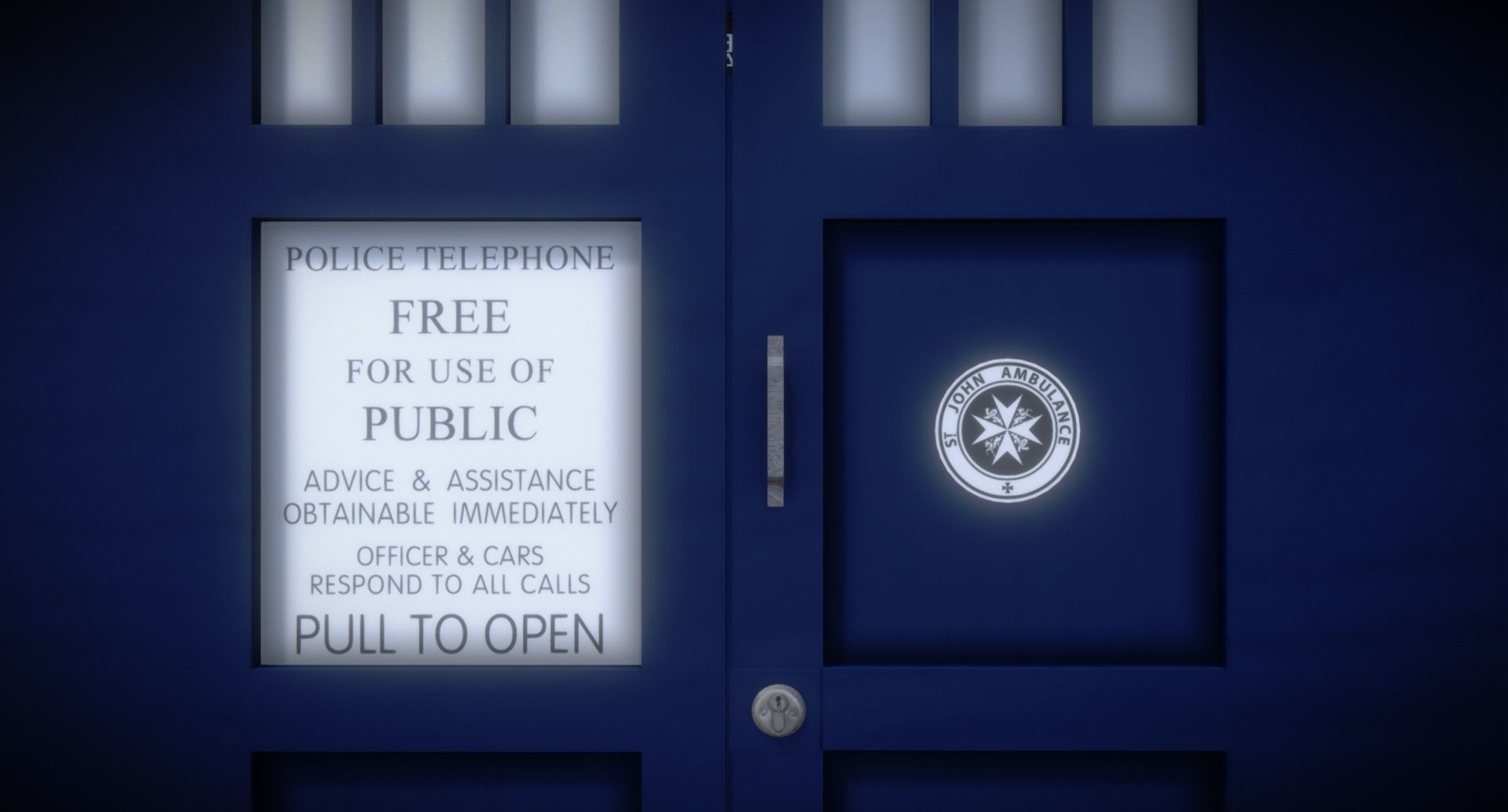 TARDIS police box 3D model_2