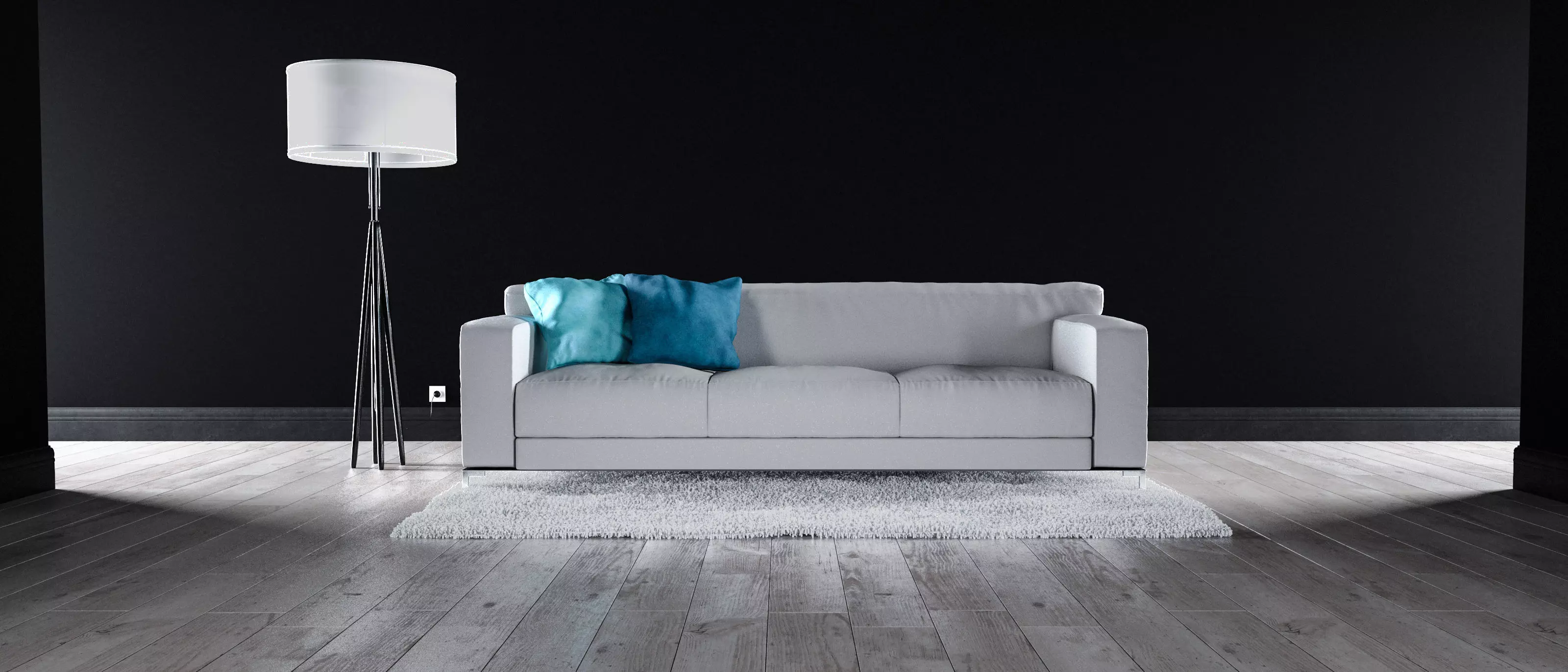 Sofa set - Interior Furniture 03 3D model_0