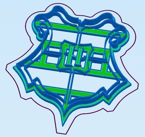 Harry Potter Cookie Cutter Set 3D print model_3