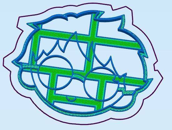 Harry Potter Cookie Cutter Set 3D print model_1