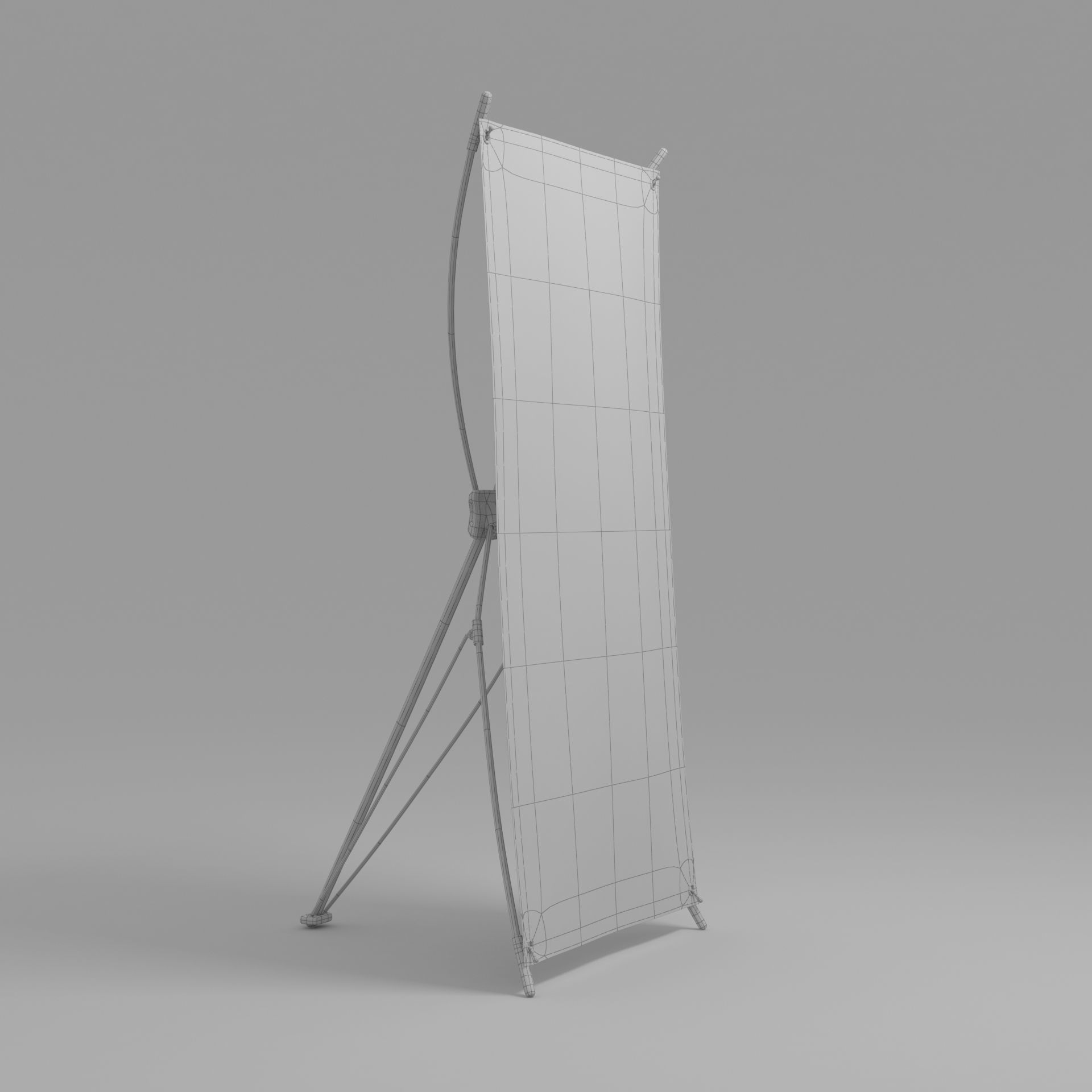 Standee exhibition 01 3D model_9