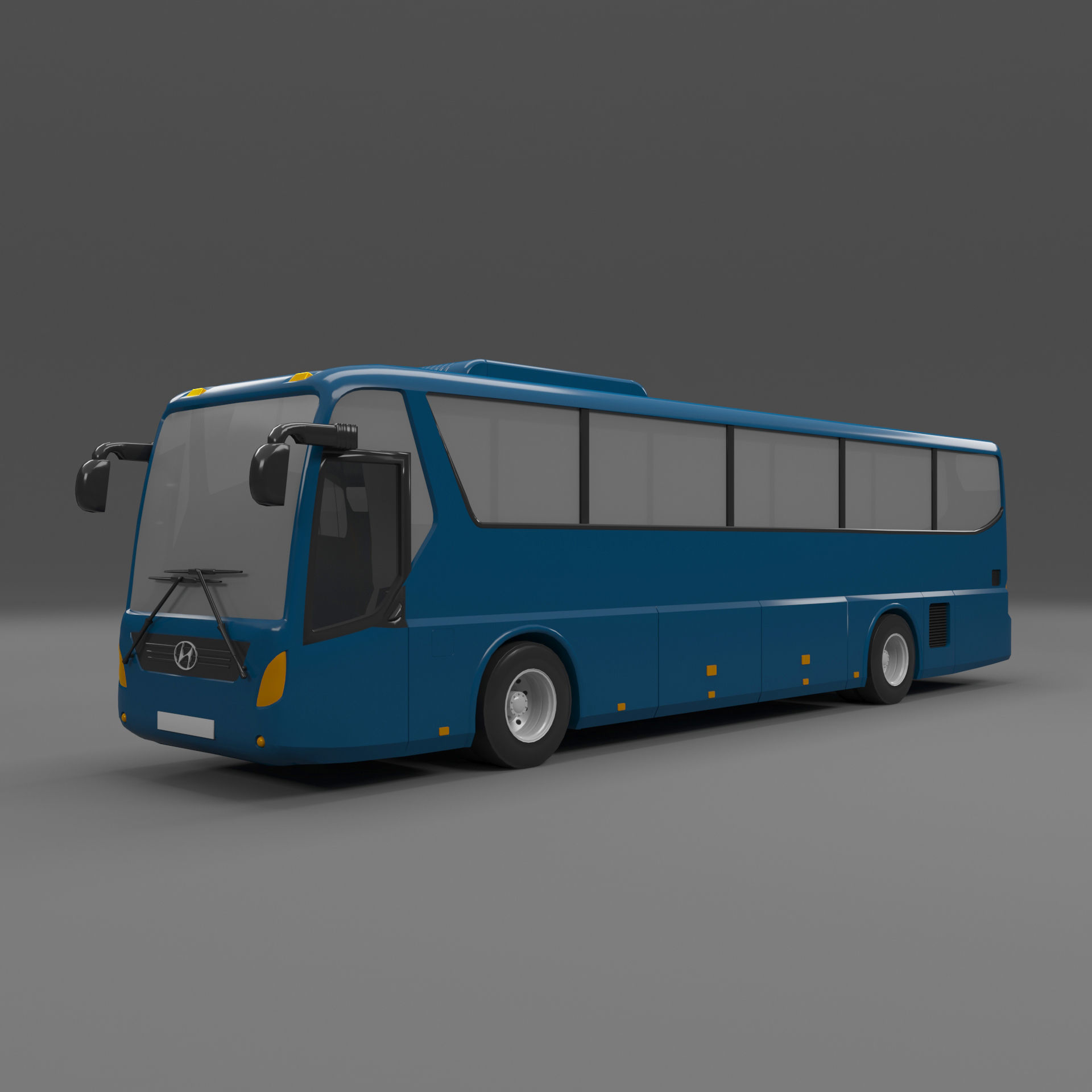 bus hyundai universe 3D model_1