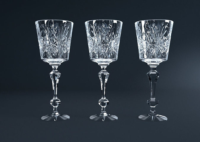 Crystal Glass 3D model