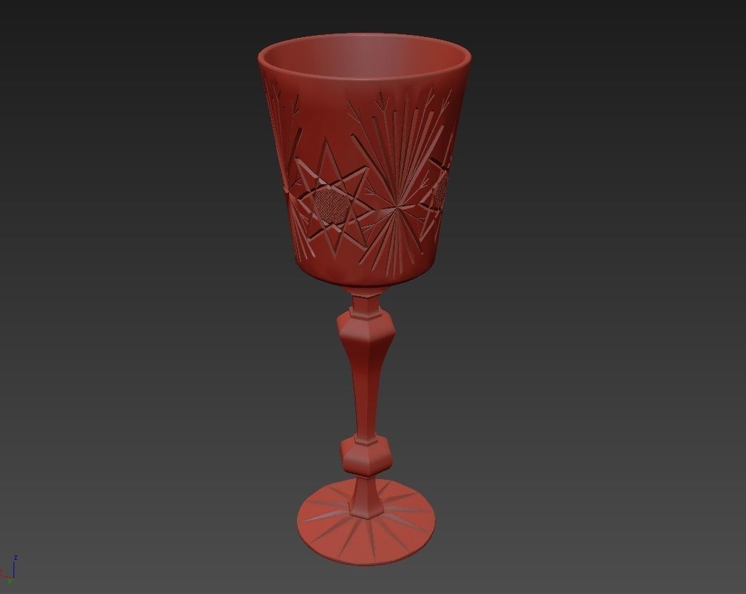 Crystal Glass 3D model_2