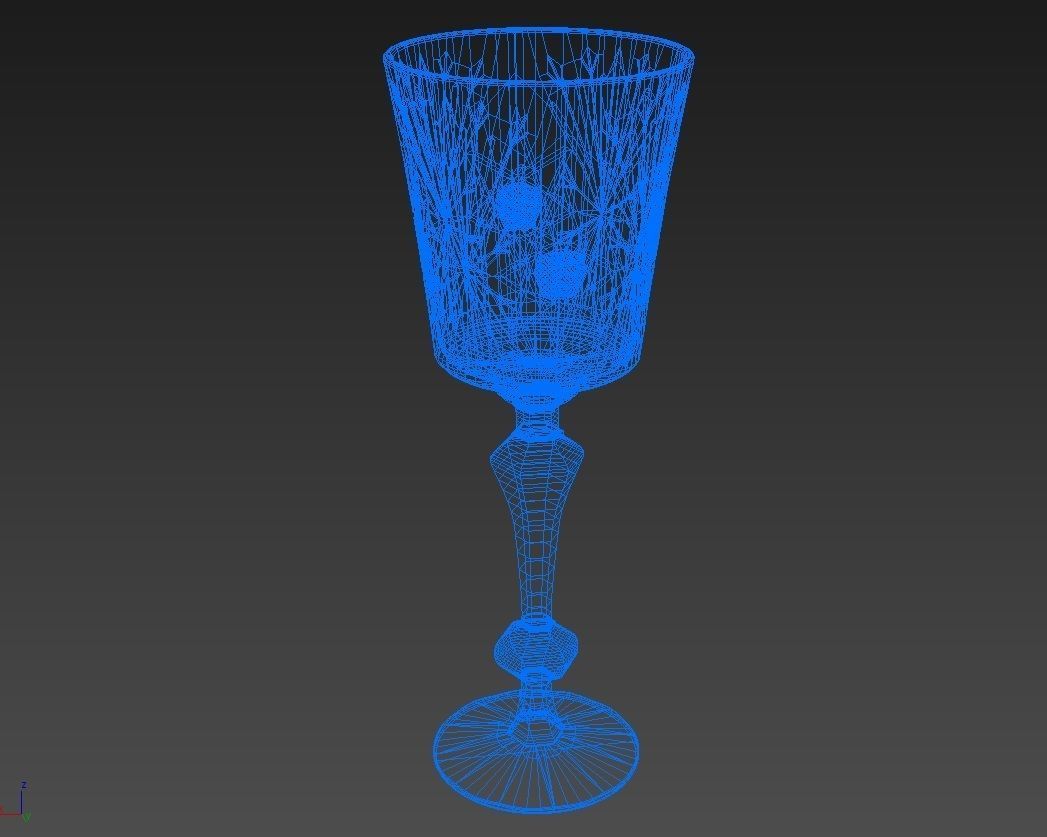 Crystal Glass 3D model_1