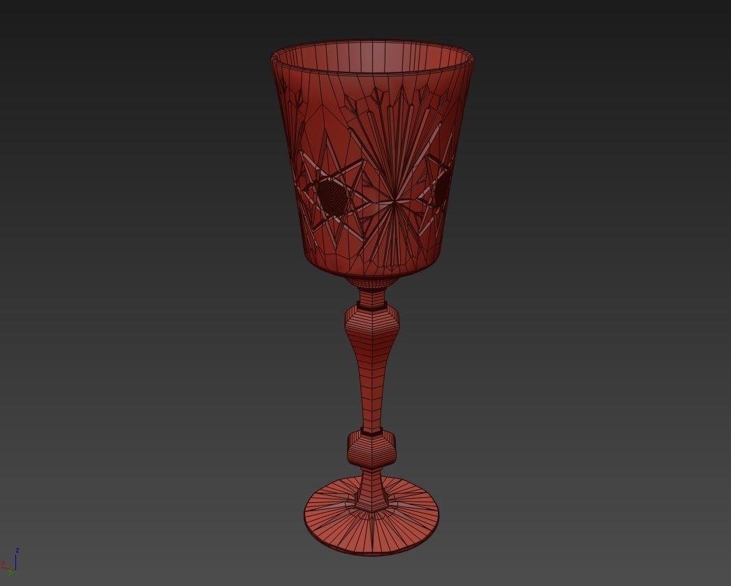 Crystal Glass 3D model_3