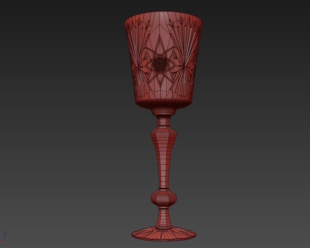 Crystal Glass 3D model_4