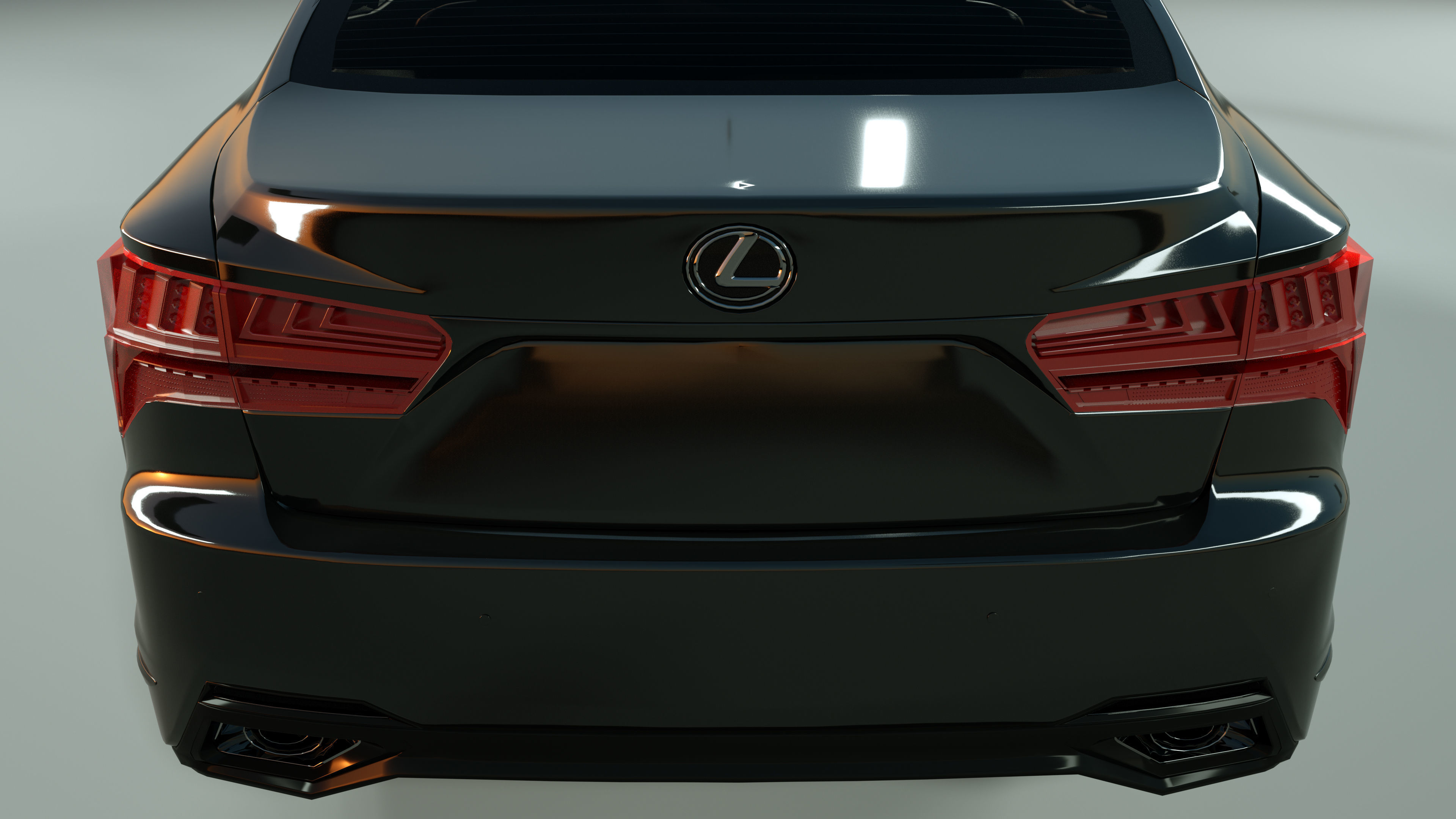 Lexus LS 500 2018 3D model_9