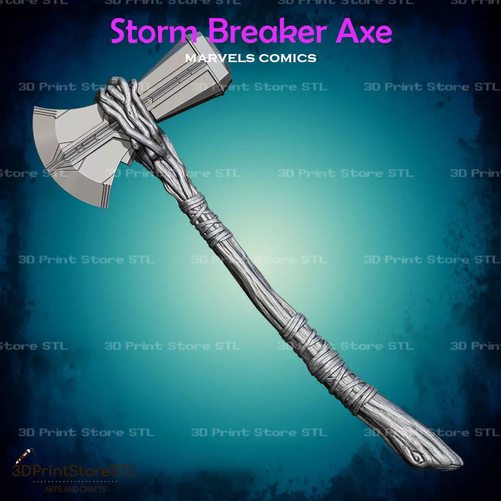 Storm Breaker Cosplay Marvels Comics - STL File 3D print model_0