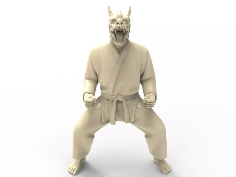 Dragon Kiba Dachi Stance 3D print model_0