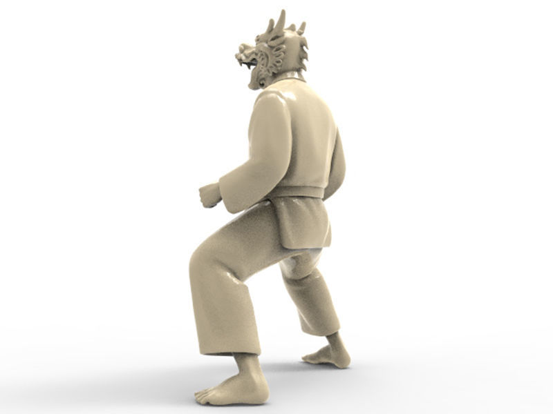 Dragon Kiba Dachi Stance 3D print model_2