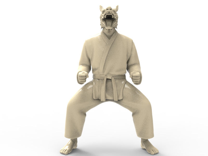 Dragon Kiba Dachi Stance 3D print model_5