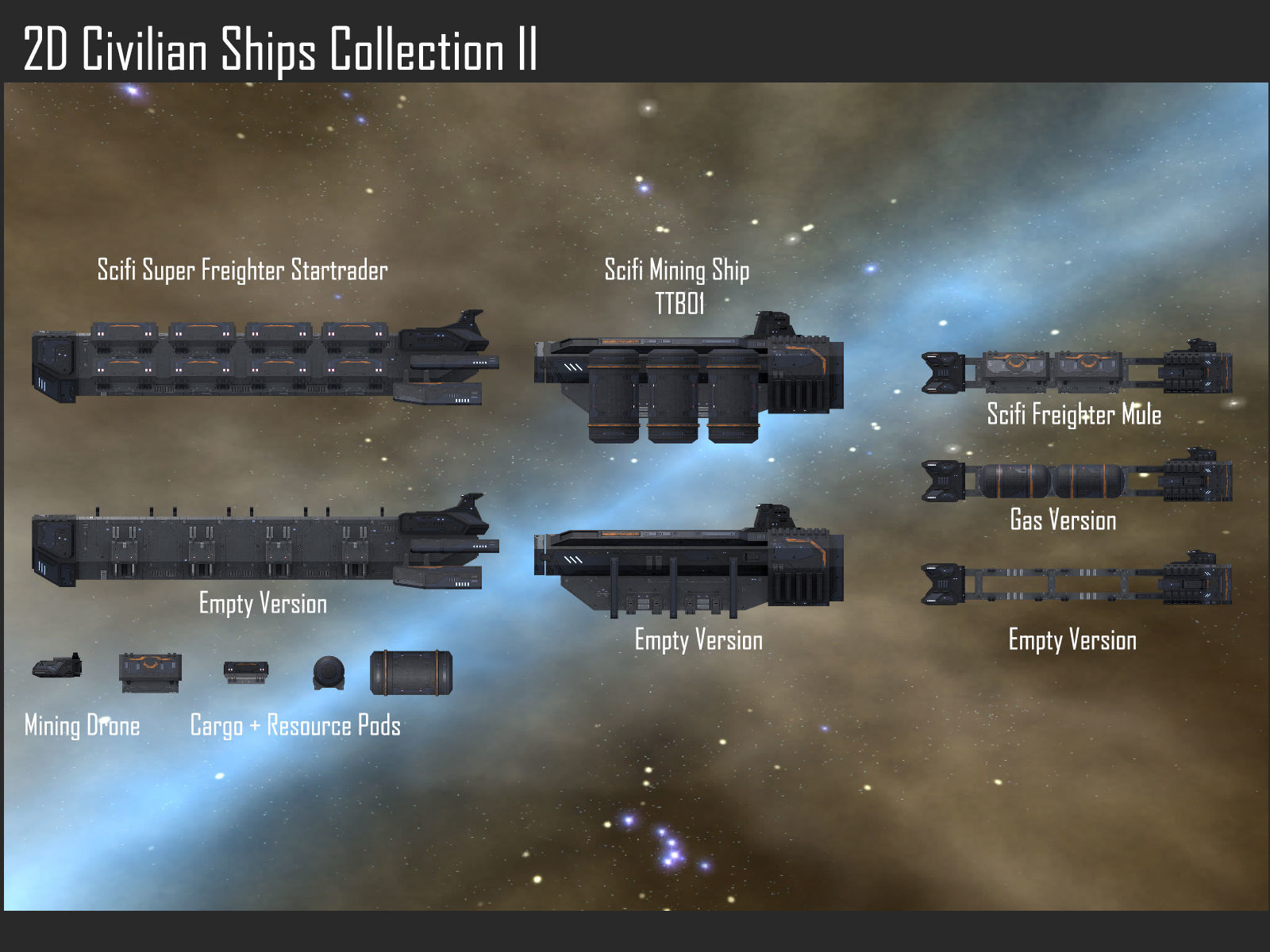2D Civilian Ships Collection II Texture_1