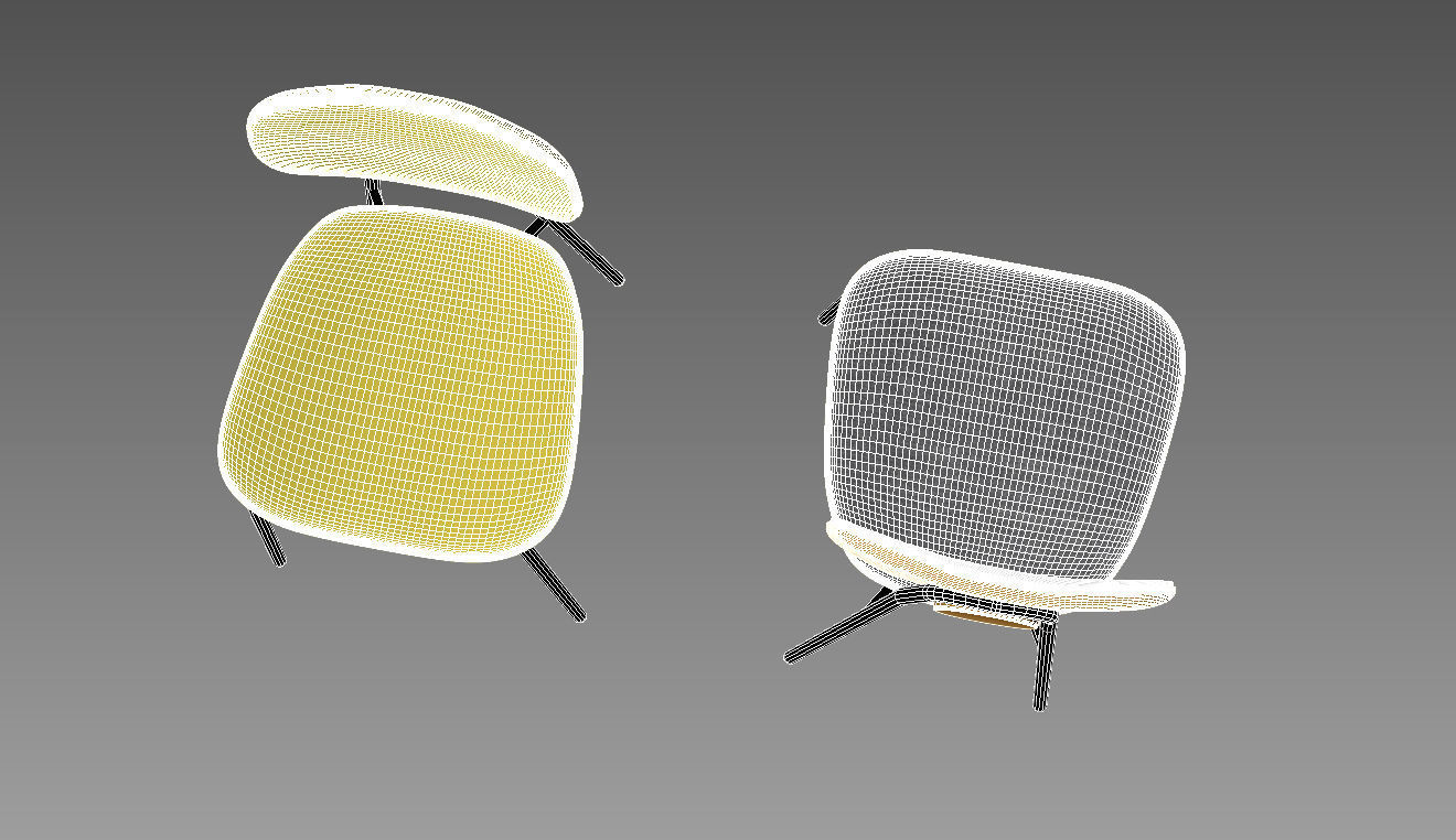 Pointhouse  TATA  Technopolymer chair 3D model_1