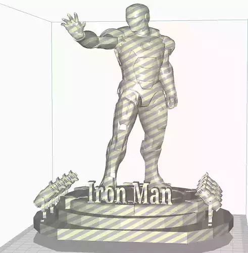 Iron Man with Led Spot STL Format 3D model