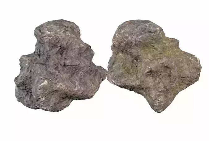 Rocks pack with moss PBR