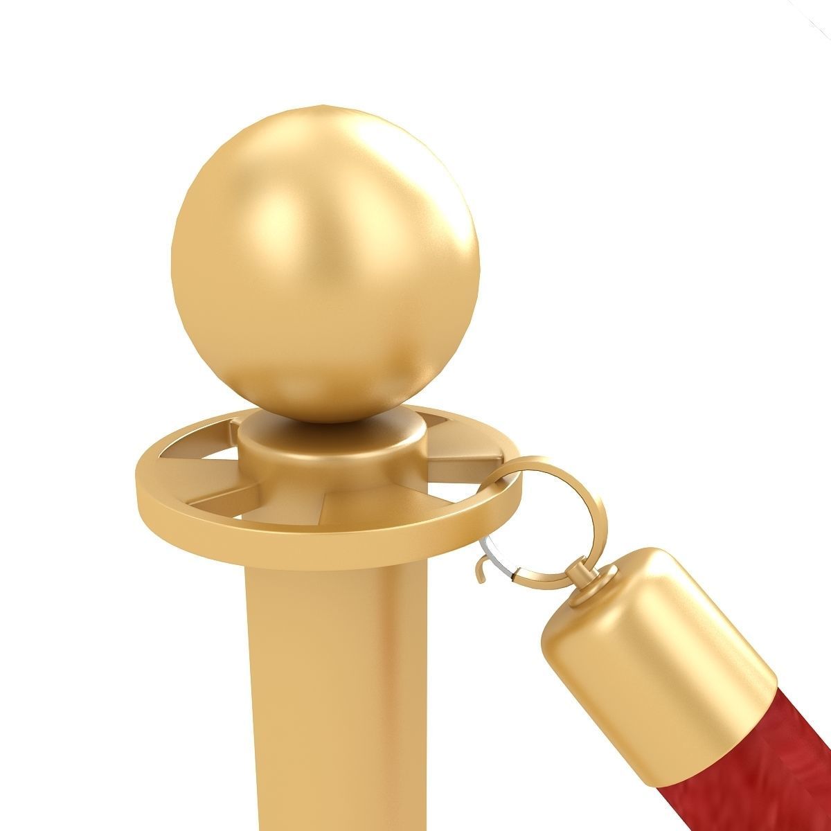 Red Velvet Rope 3D model_2