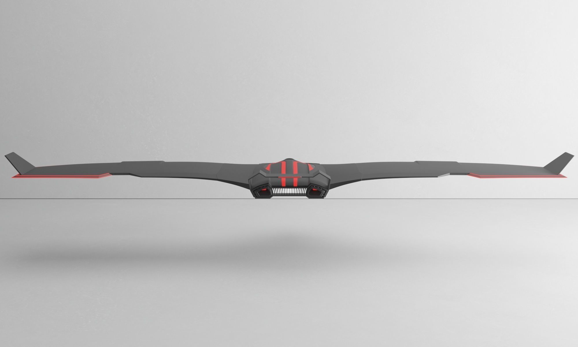 Sci-fi Battle Drone - Spaceship - Scout 3D model_16