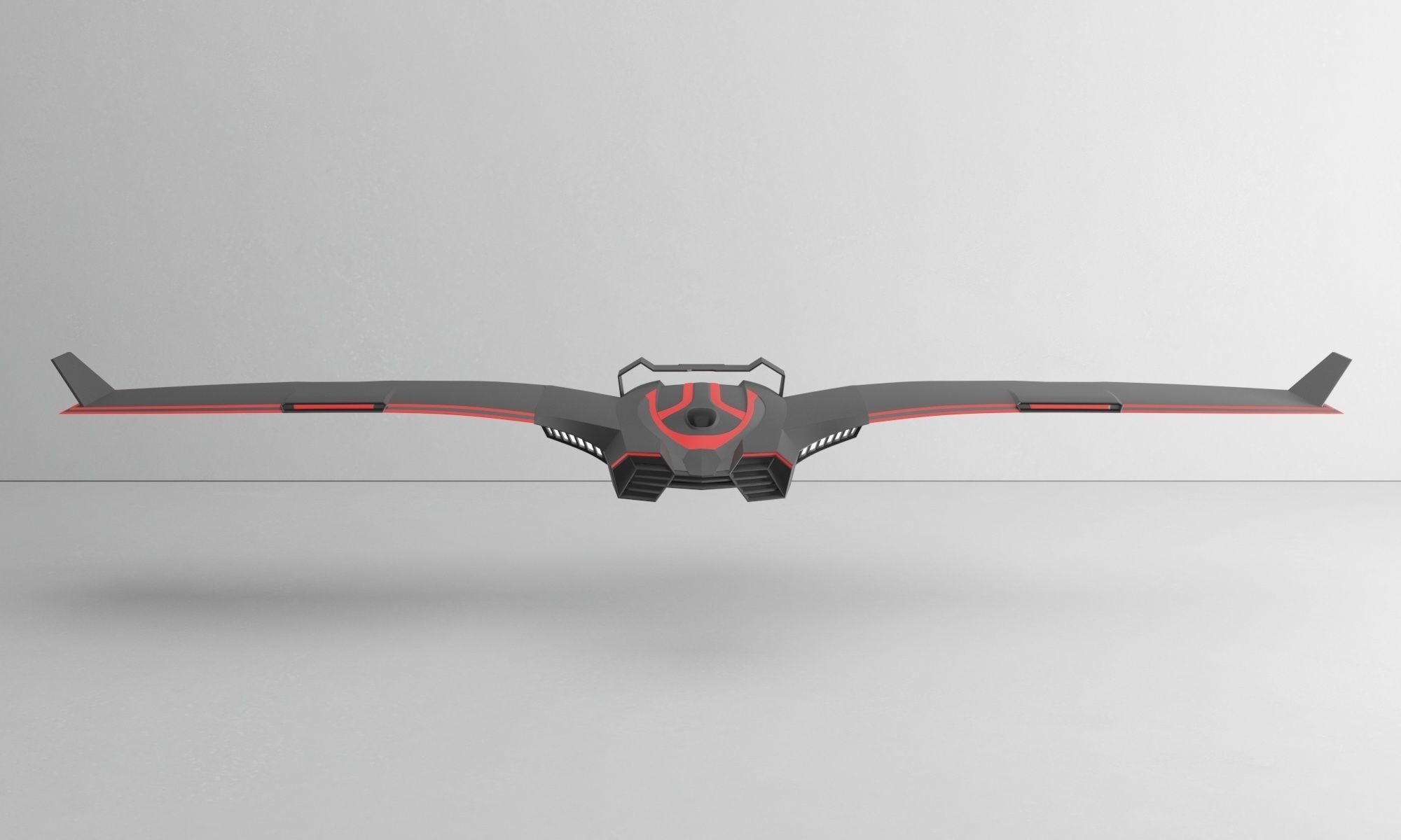 Sci-fi Battle Drone - Spaceship - Scout 3D model_13