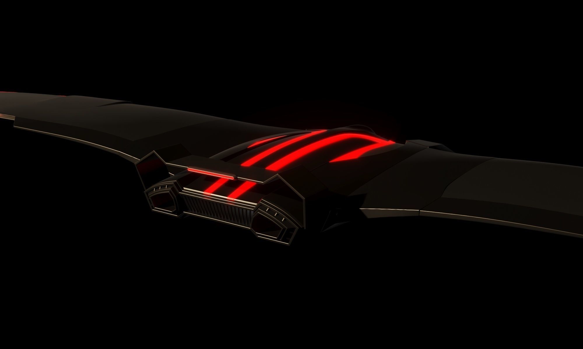 Sci-fi Battle Drone - Spaceship - Scout 3D model_1