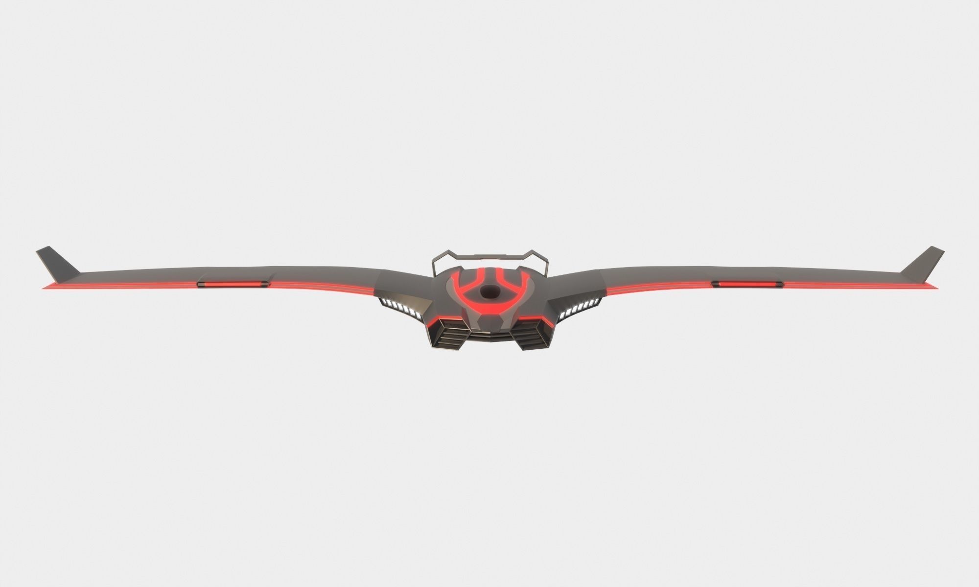 Sci-fi Battle Drone - Spaceship - Scout 3D model_3
