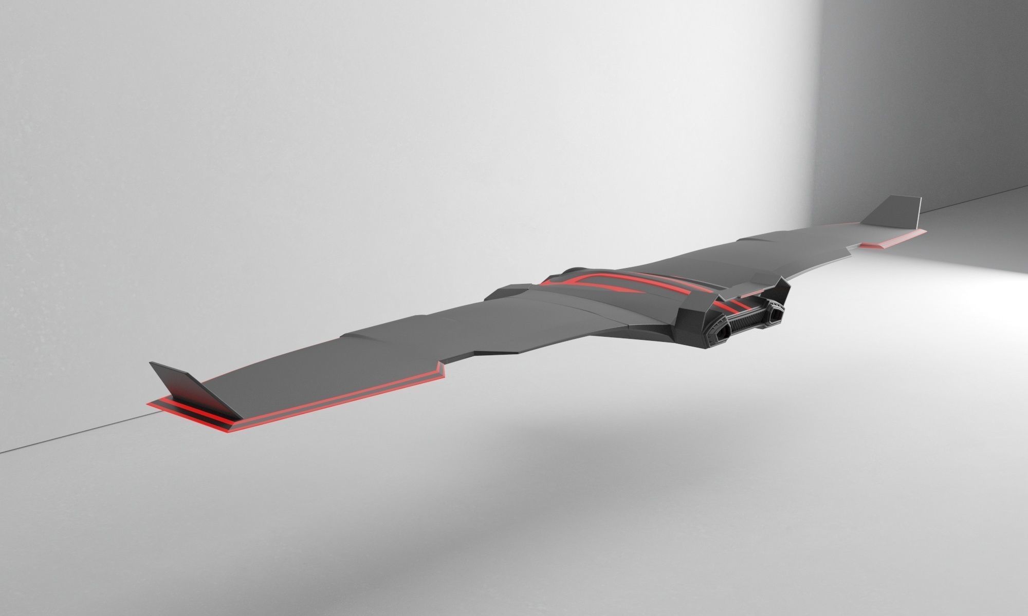 Sci-fi Battle Drone - Spaceship - Scout 3D model_17