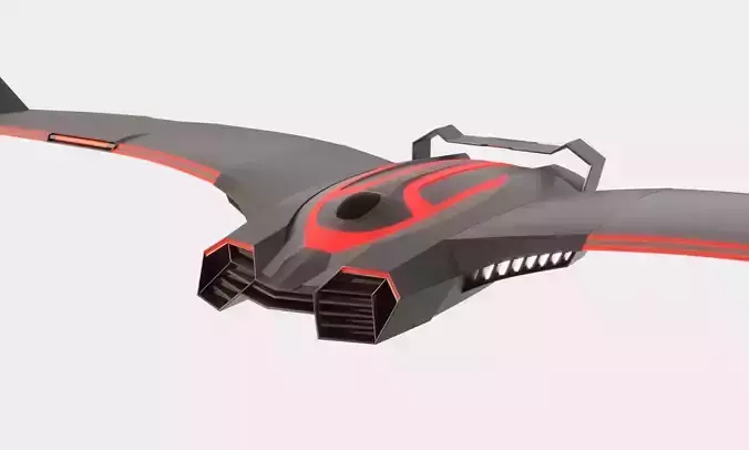 Sci-fi Battle Drone - Spaceship - Scout 3D model