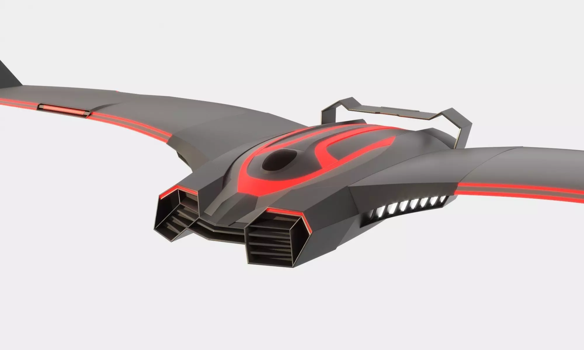 Sci-fi Battle Drone - Spaceship - Scout 3D model_0