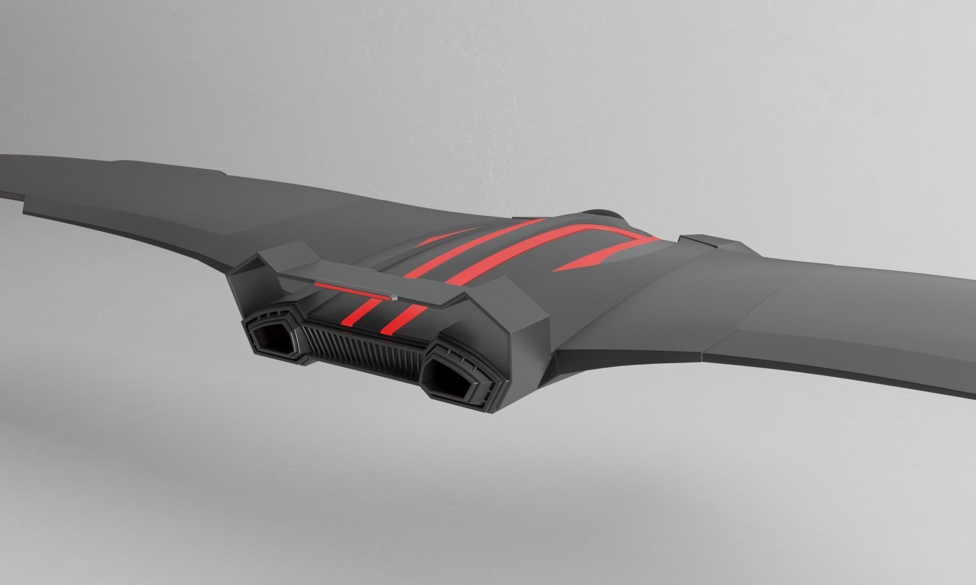 Sci-fi Battle Drone - Spaceship - Scout 3D model_18