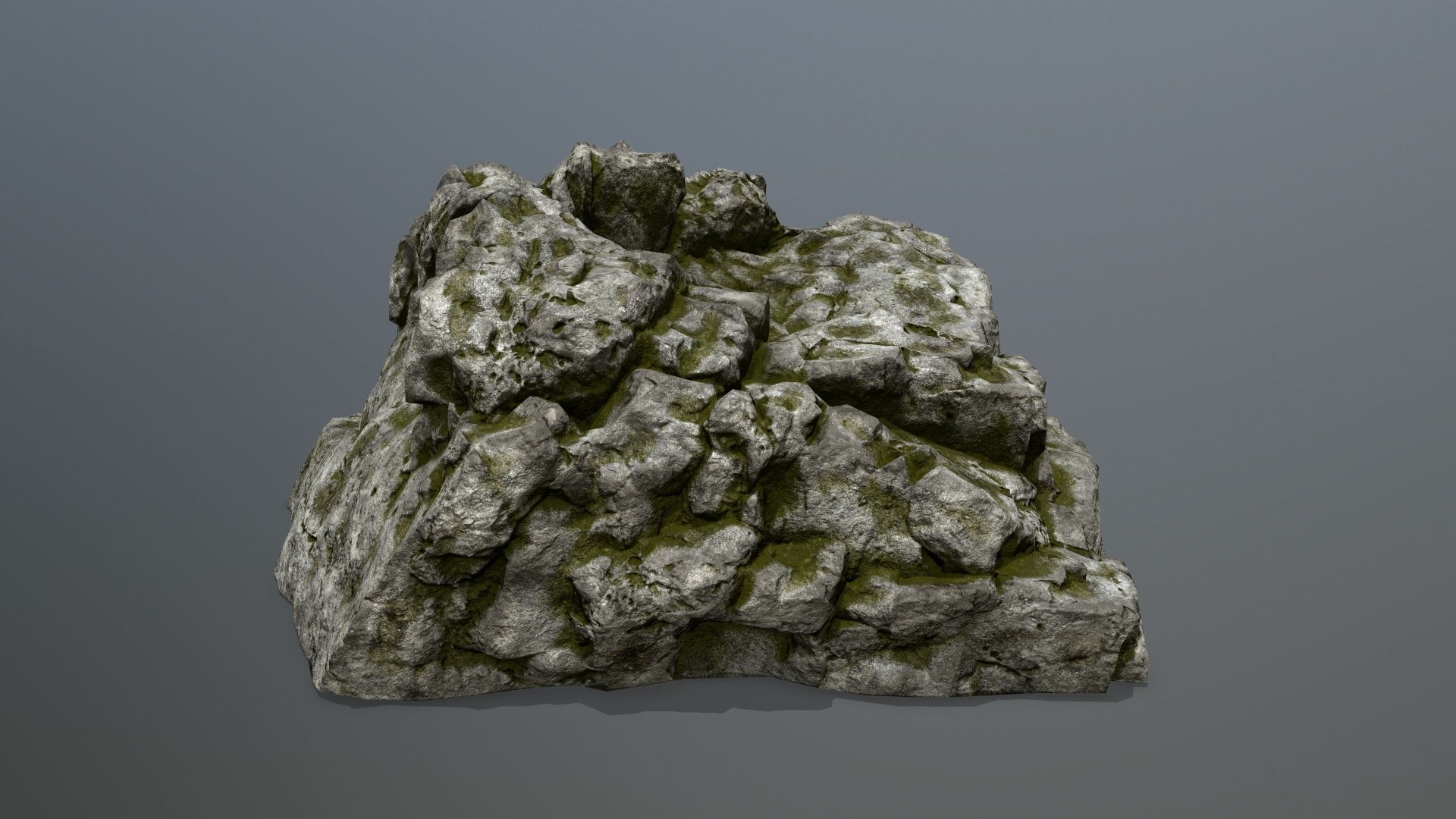 rocks rock Low-poly 3D model_4