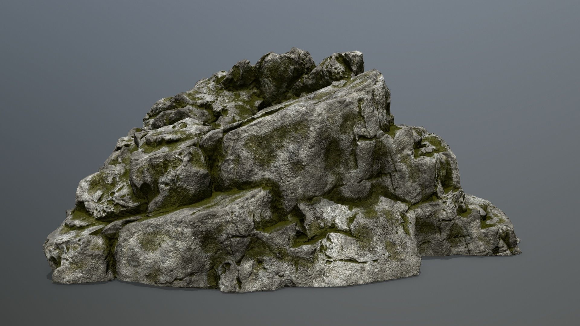 rocks rock Low-poly 3D model_2