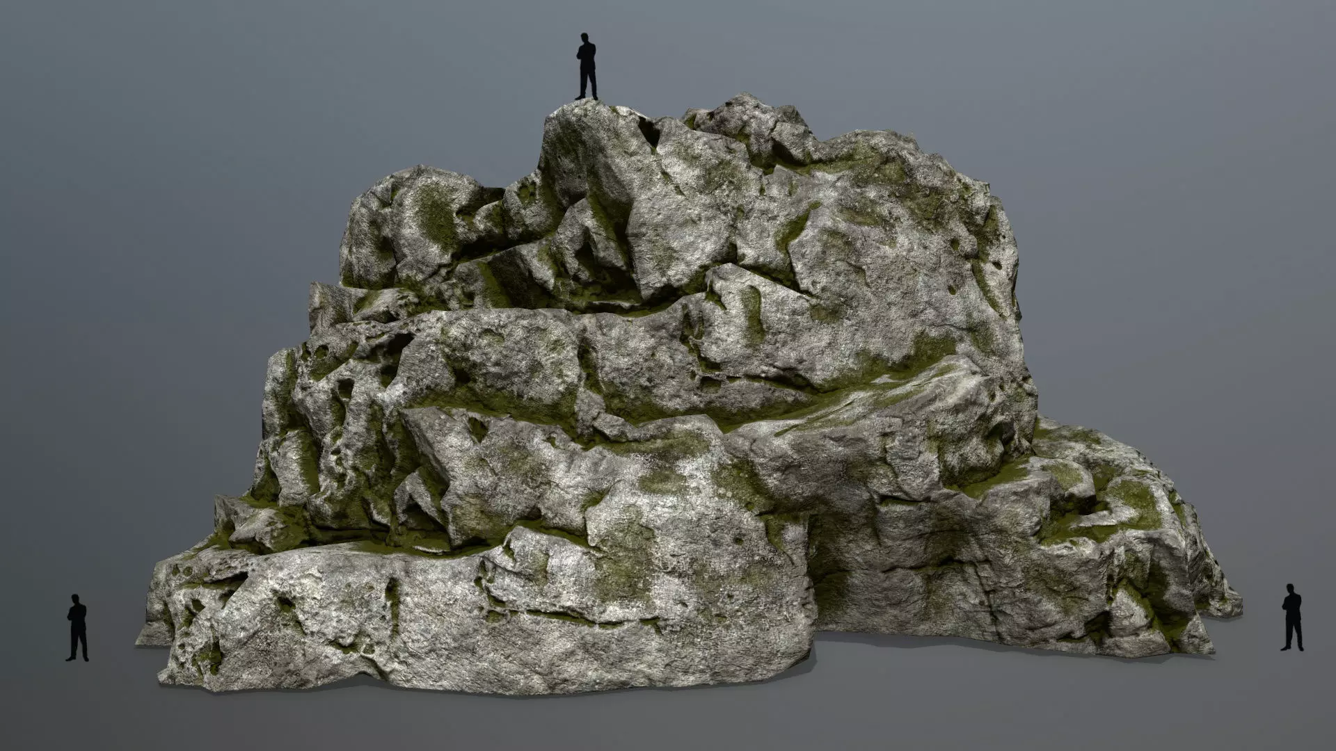 rocks rock Low-poly 3D model_0